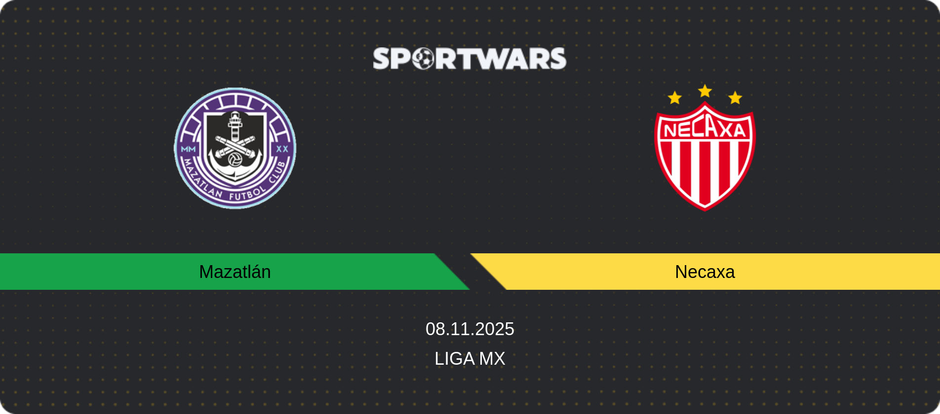 Match prediction Mazatlán — Necaxa, Liga MX, 08.11.2025