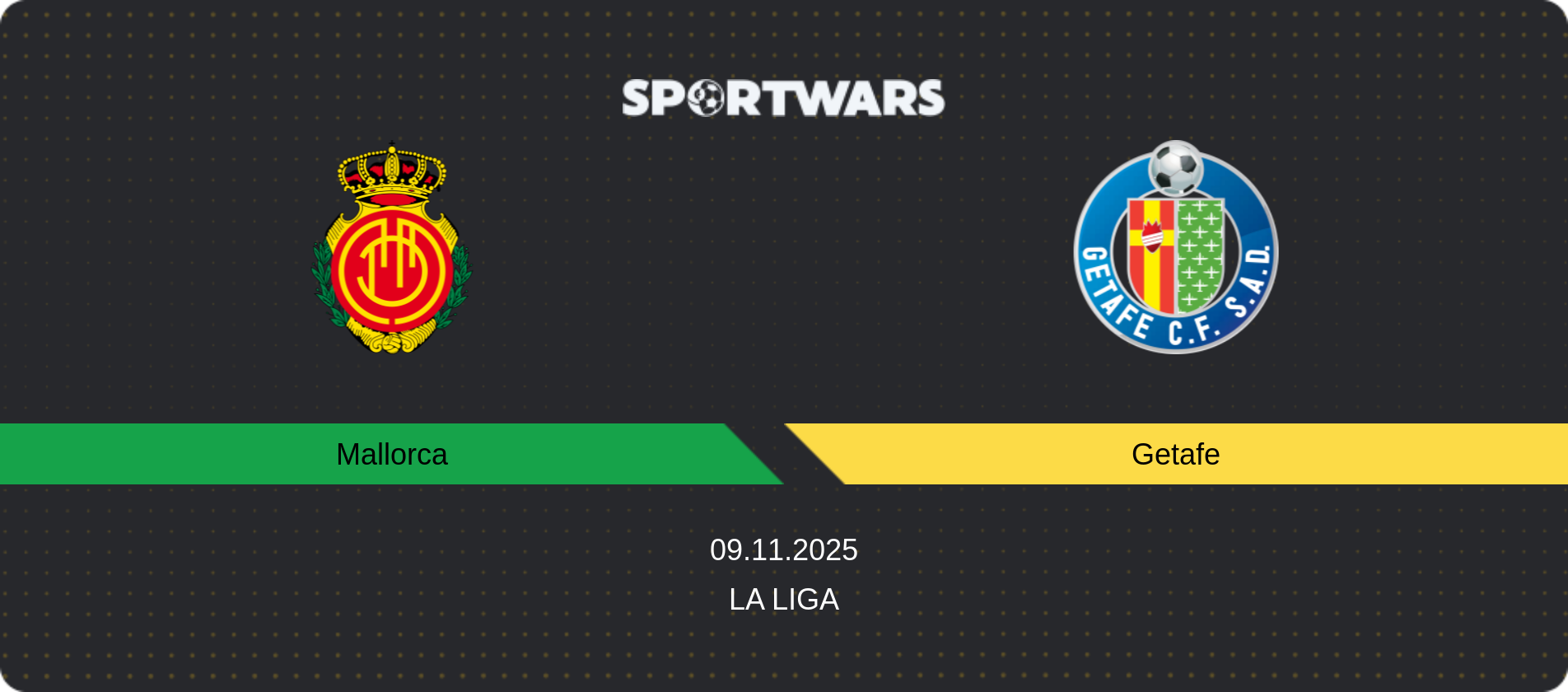 Match prediction Mallorca — Getafe, La Liga, 09.11.2025