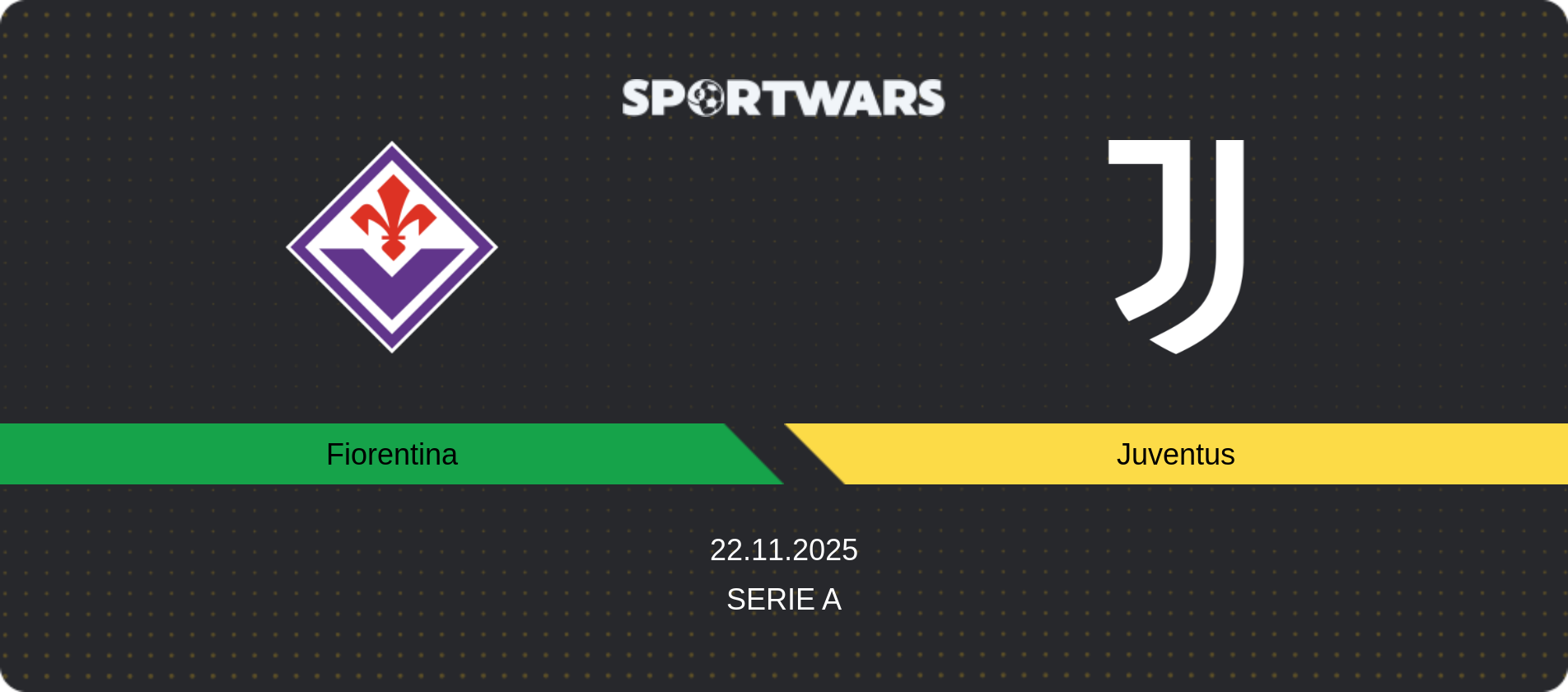 Match prediction Fiorentina — Juventus, Serie A, 22.11.2025