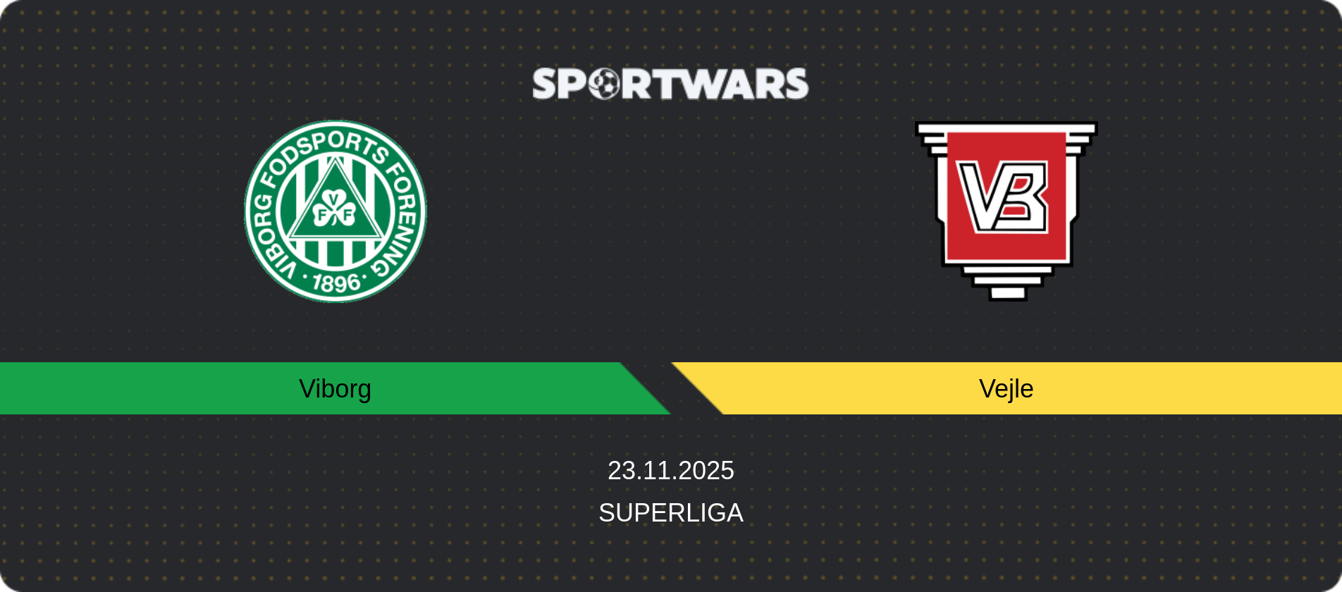 Match prediction Viborg — Vejle, Superliga, 23.11.2025