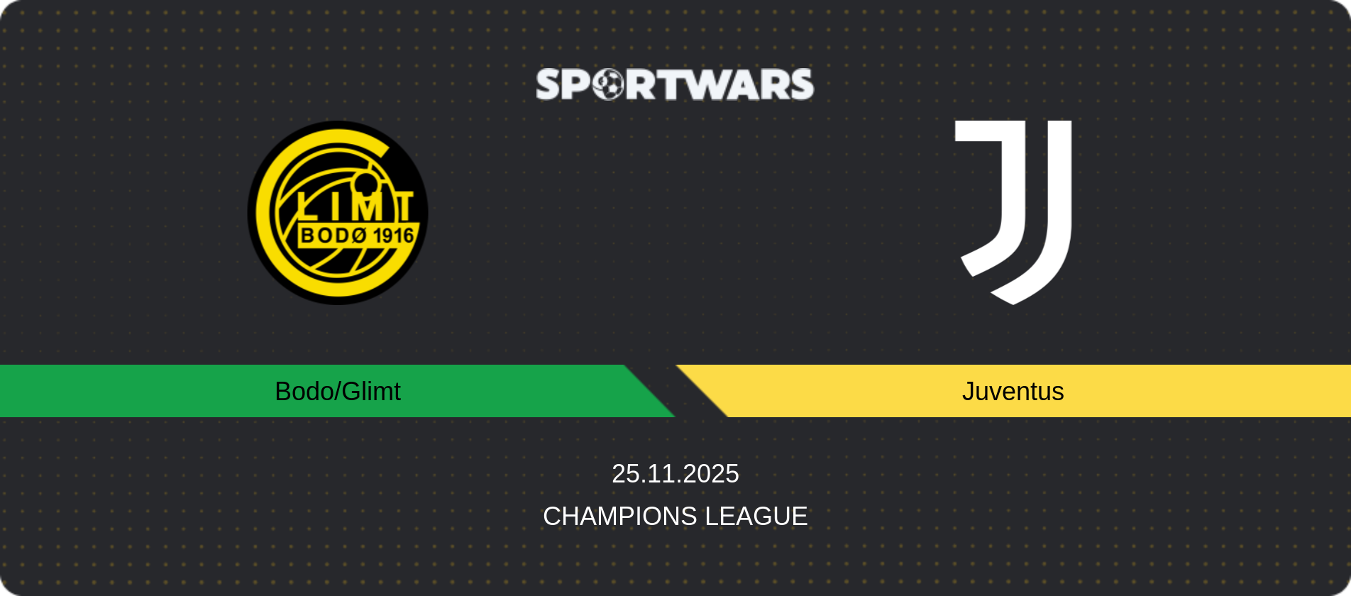 Match prediction Bodo/Glimt — Juventus, Champions League, 25.11.2025