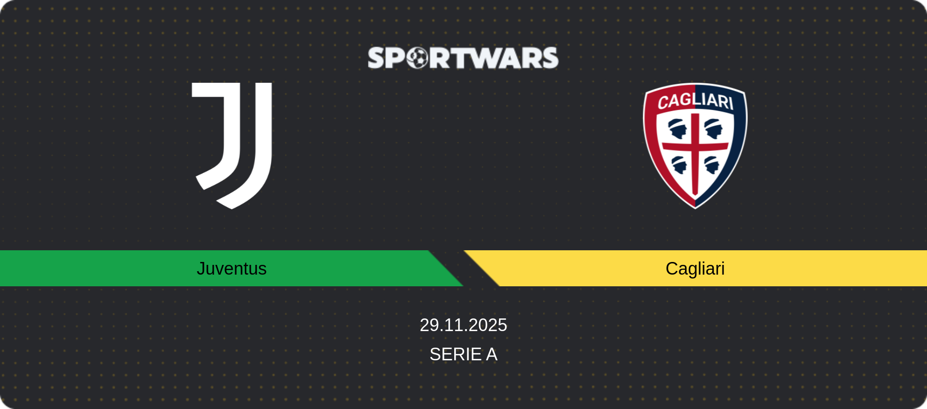 Match prediction Juventus — Cagliari, Serie A, 29.11.2025