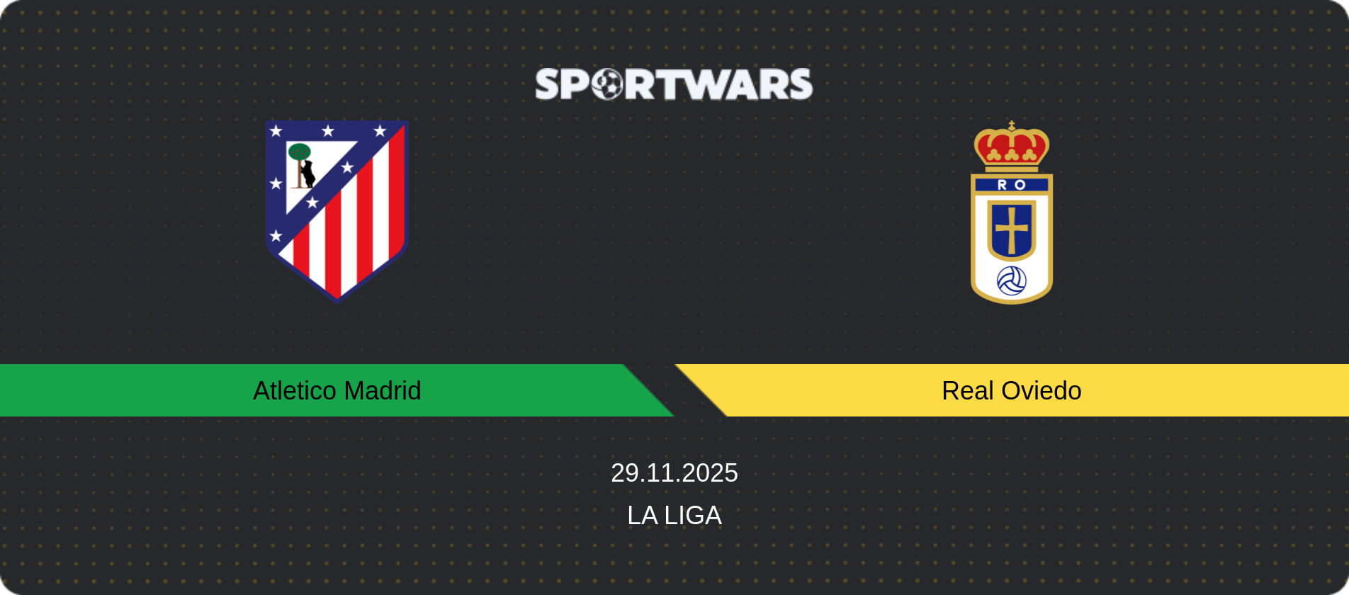 Match prediction Atletico Madrid — Real Oviedo, La Liga, 29.11.2025