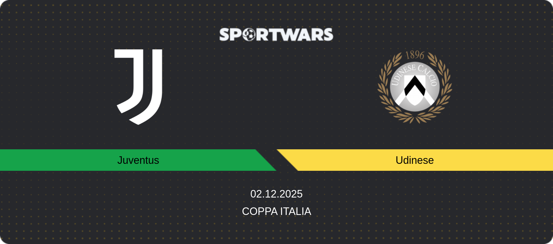Match prediction Juventus — Udinese, Coppa Italia, 02.12.2025