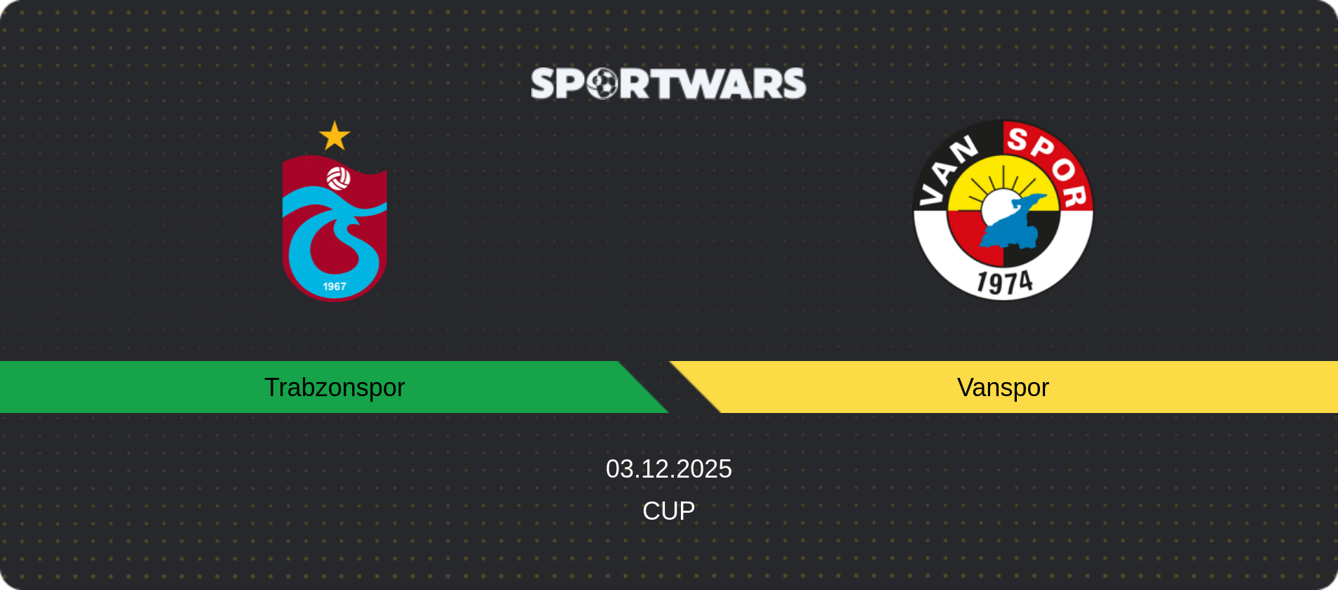 Match prediction Trabzonspor — Vanspor, Cup, 03.12.2025