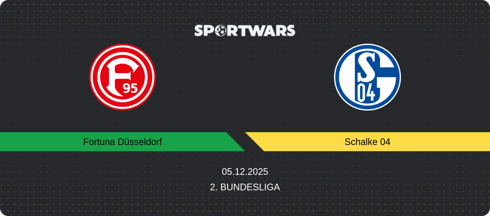 Match prediction Fortuna Düsseldorf — Schalke 04, 2. Bundesliga, 05.12.2025
