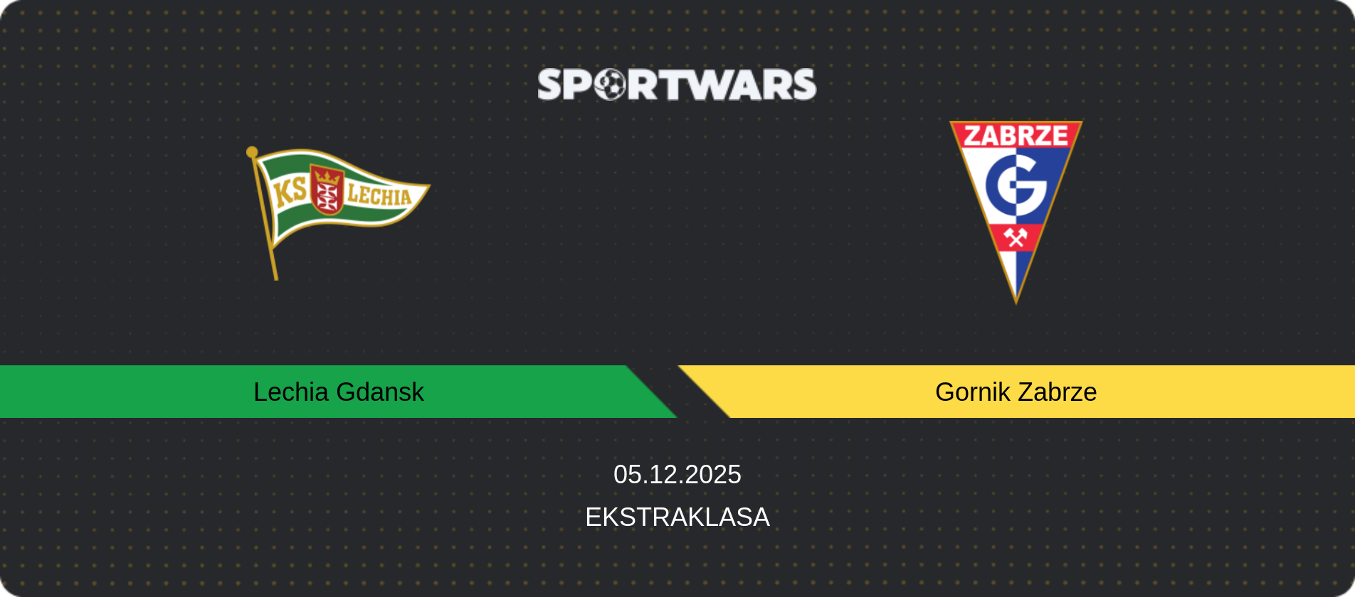 Match prediction Lechia Gdansk — Gornik Zabrze, Ekstraklasa, 05.12.2025