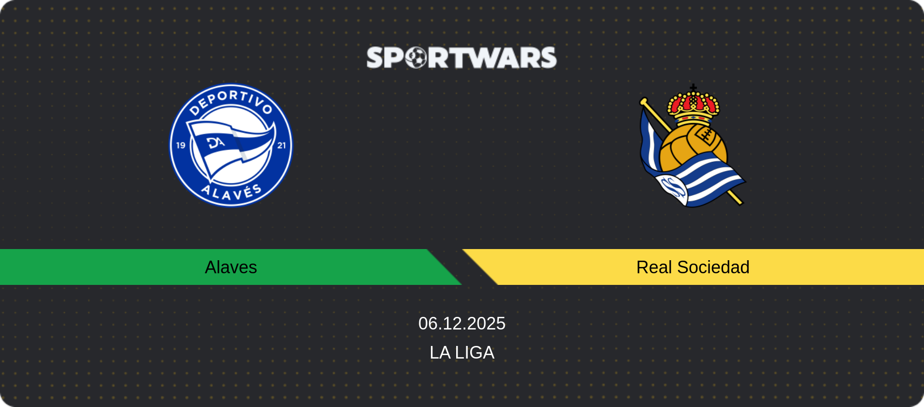 Match prediction Alaves — Real Sociedad, La Liga, 06.12.2025