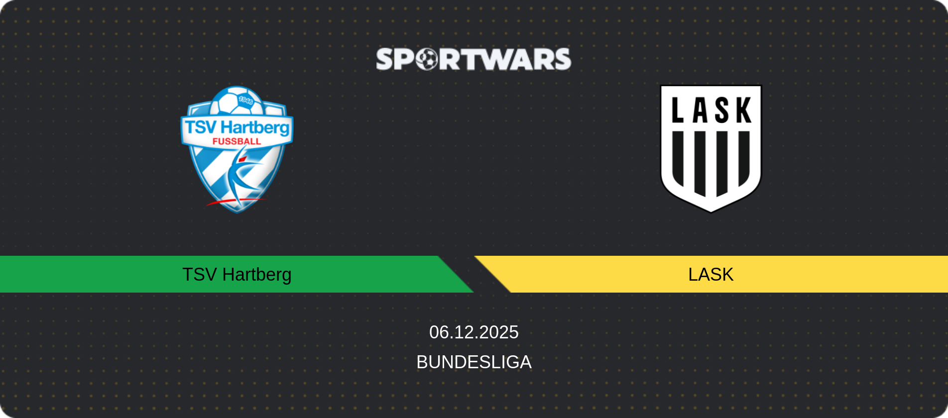 Match prediction TSV Hartberg — LASK, Bundesliga, 06.12.2025