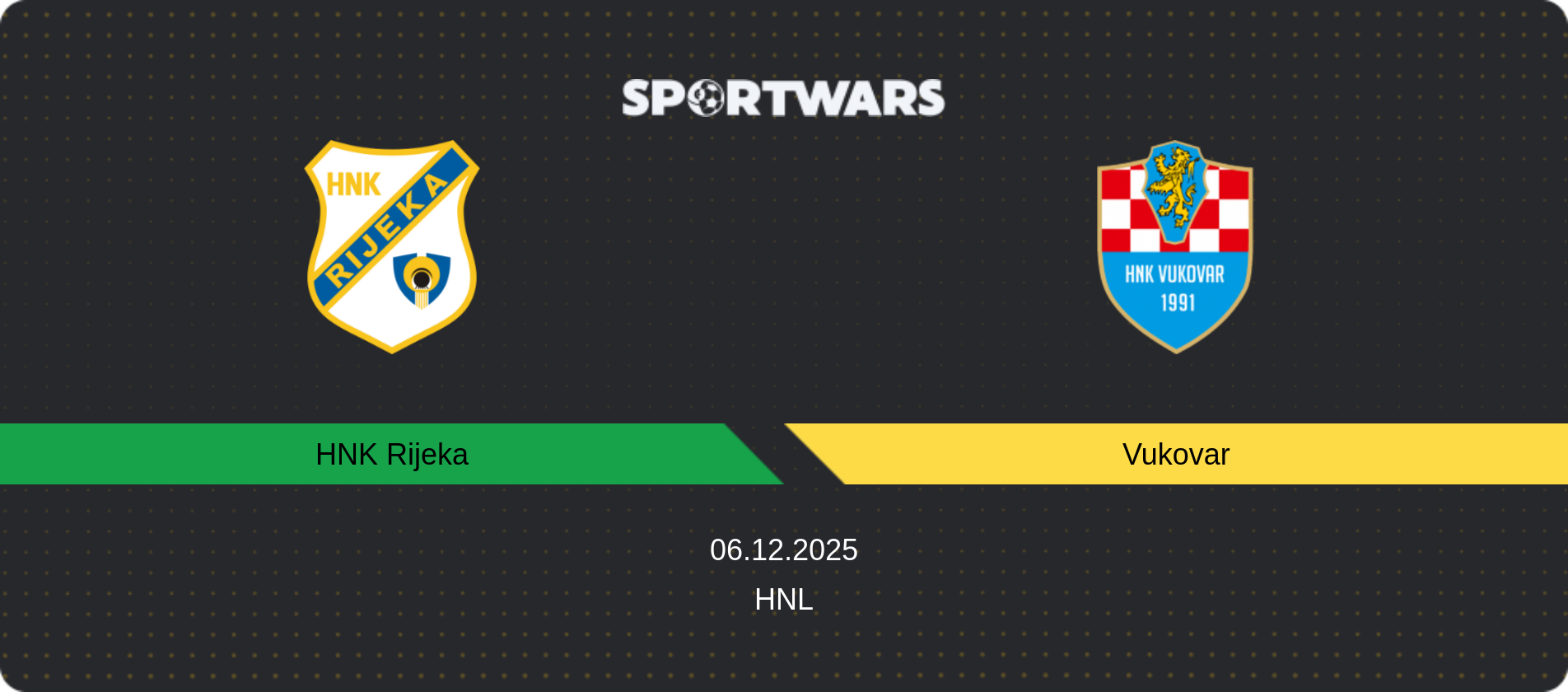 Match prediction HNK Rijeka — Vukovar, HNL, 06.12.2025