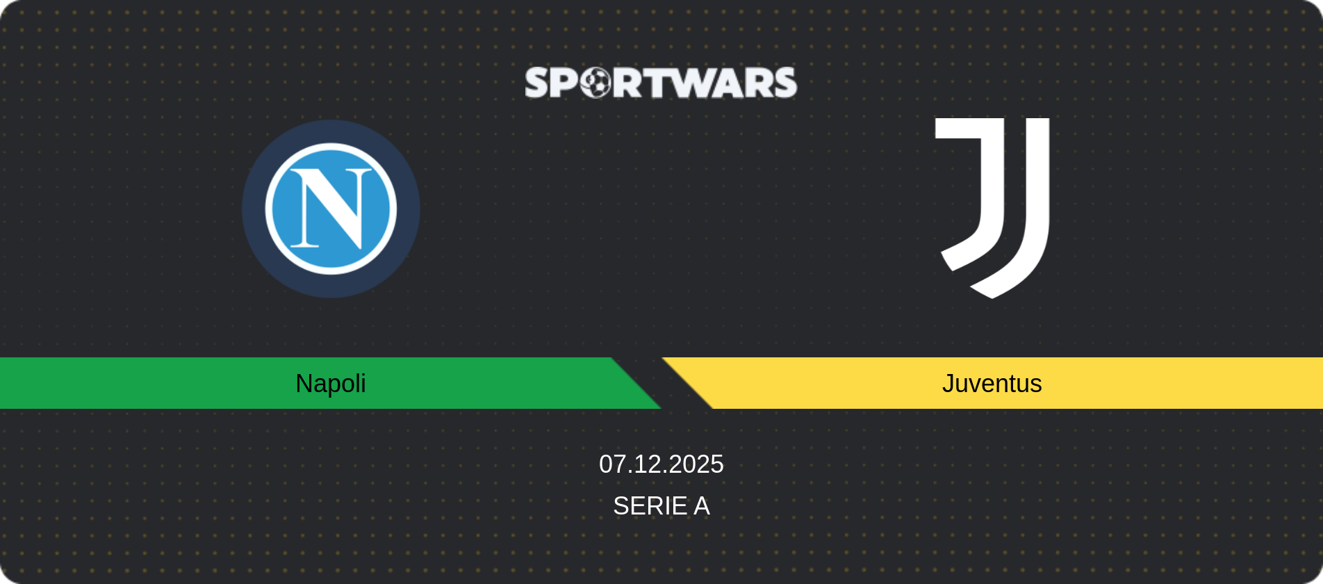 Match prediction Napoli — Juventus, Serie A, 07.12.2025
