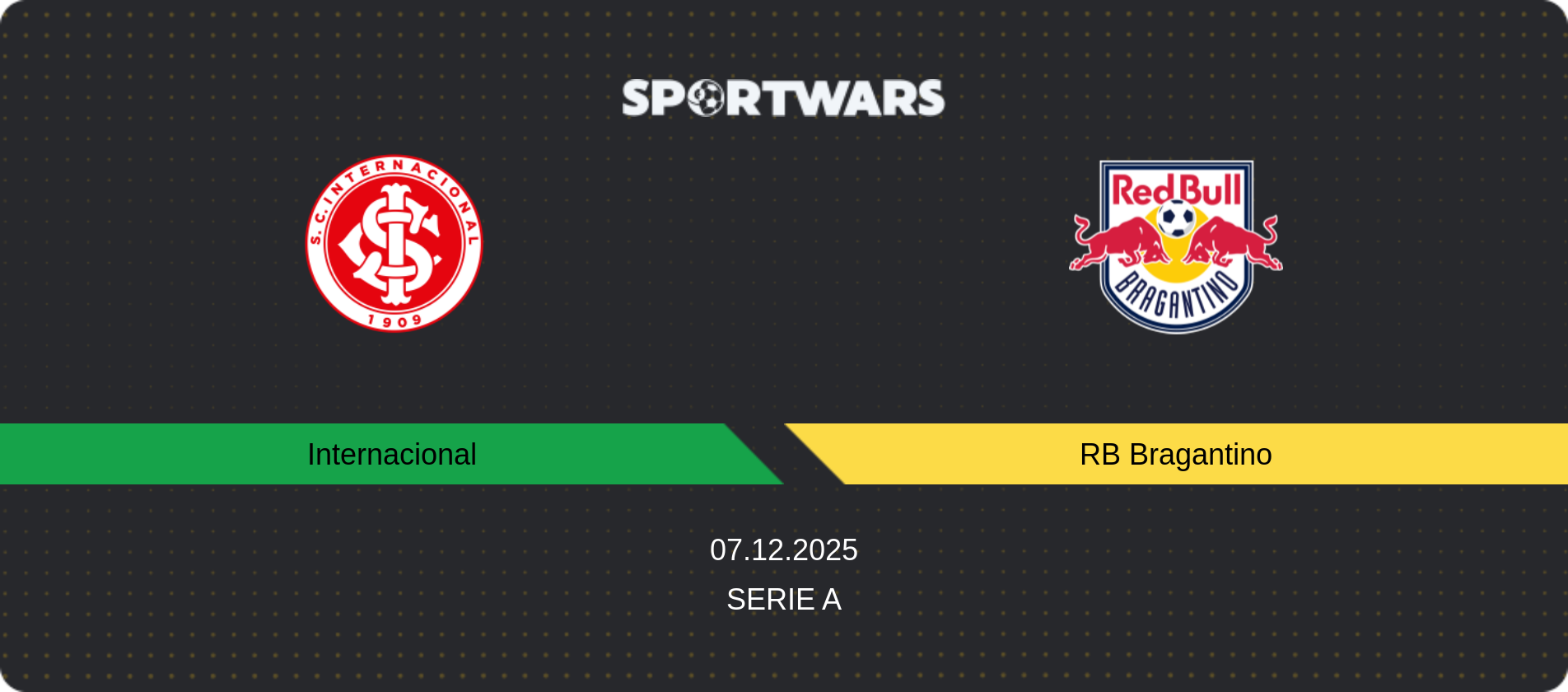 Match prediction Internacional — RB Bragantino, Serie A, 07.12.2025