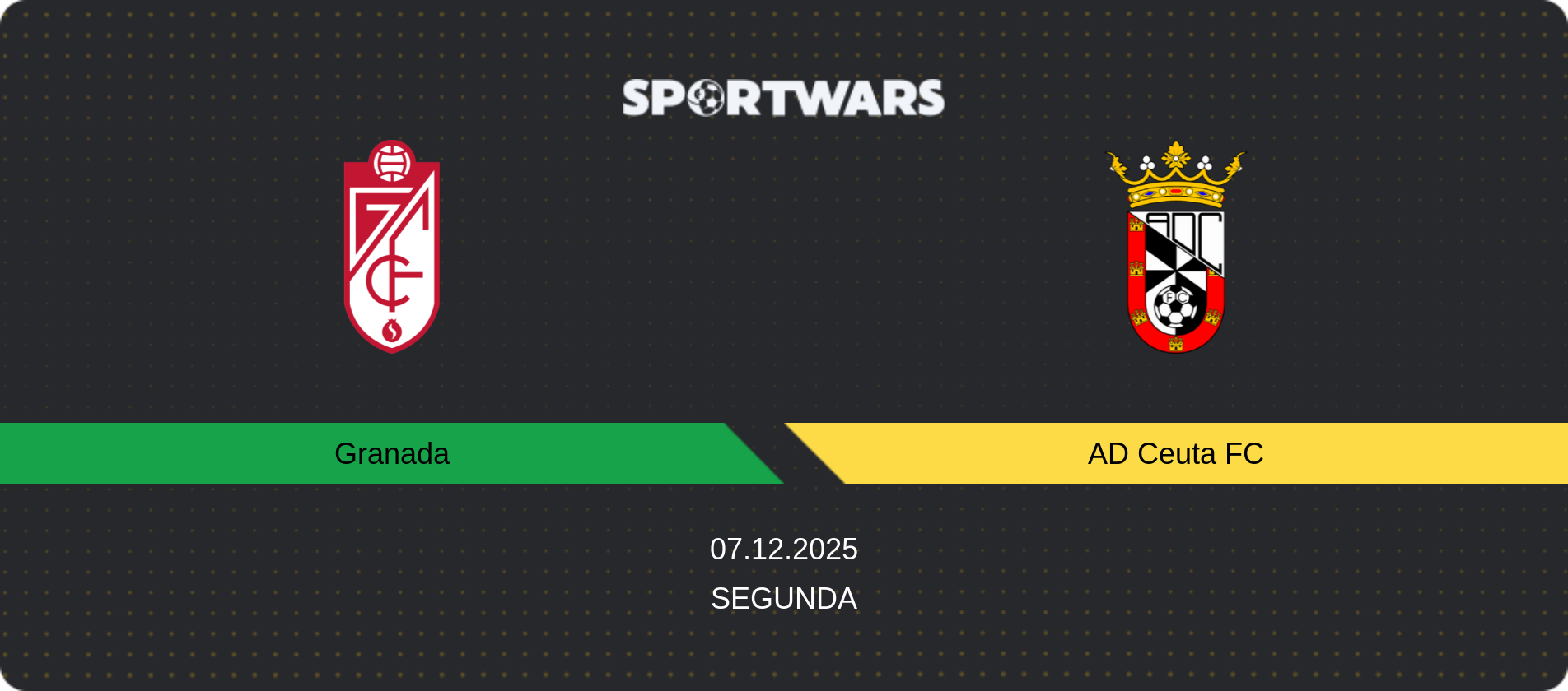 Match prediction Granada — AD Ceuta FC, Segunda, 07.12.2025