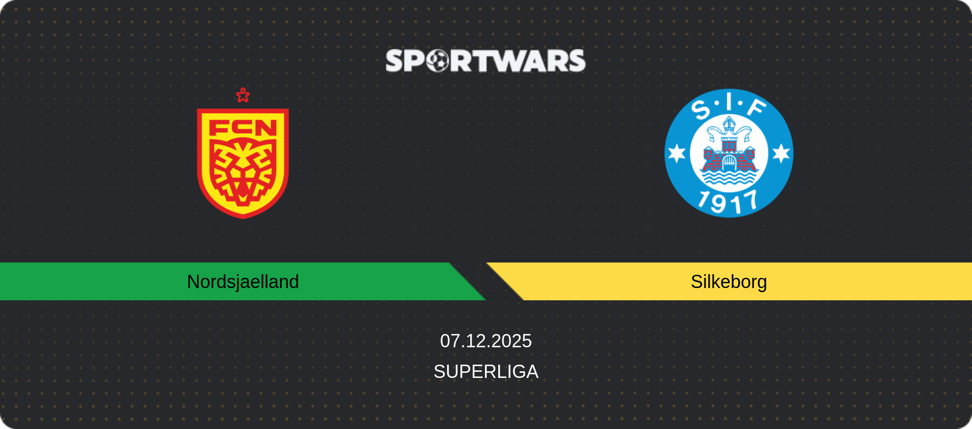 Match prediction Nordsjaelland — Silkeborg, Superliga, 07.12.2025