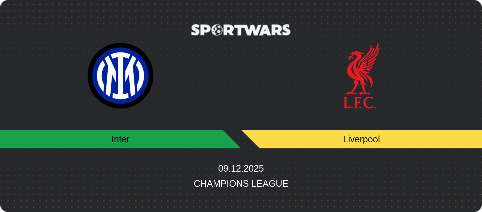 Match prediction Inter — Liverpool, Champions League, 09.12.2025