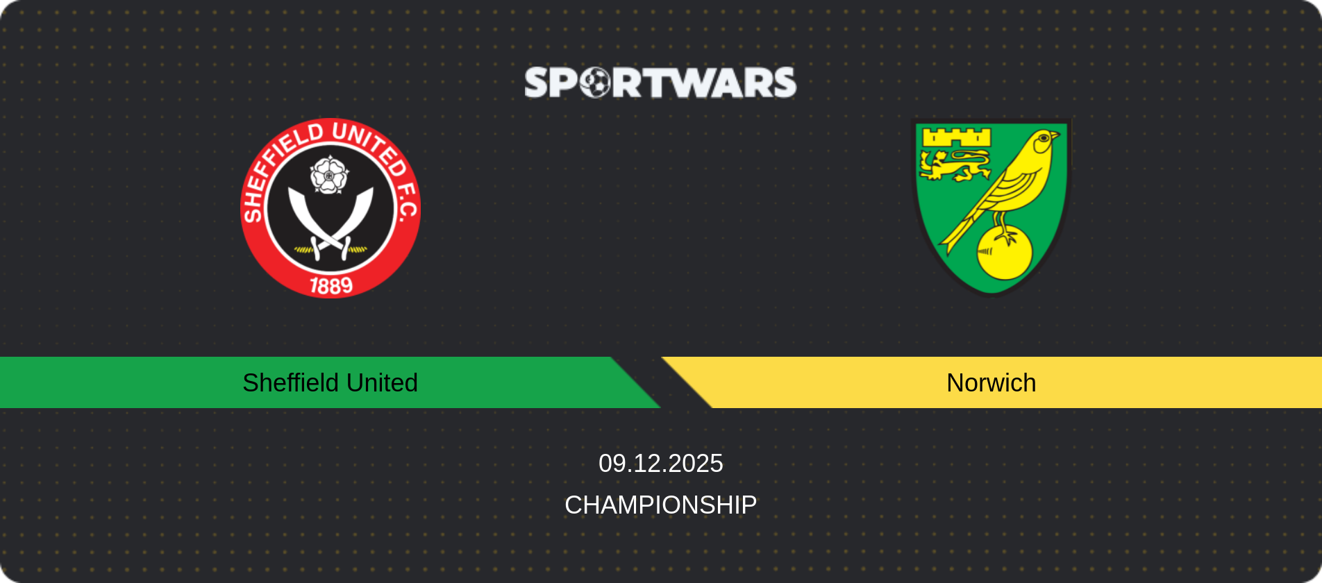 Match prediction Sheffield United — Norwich, Championship, 09.12.2025