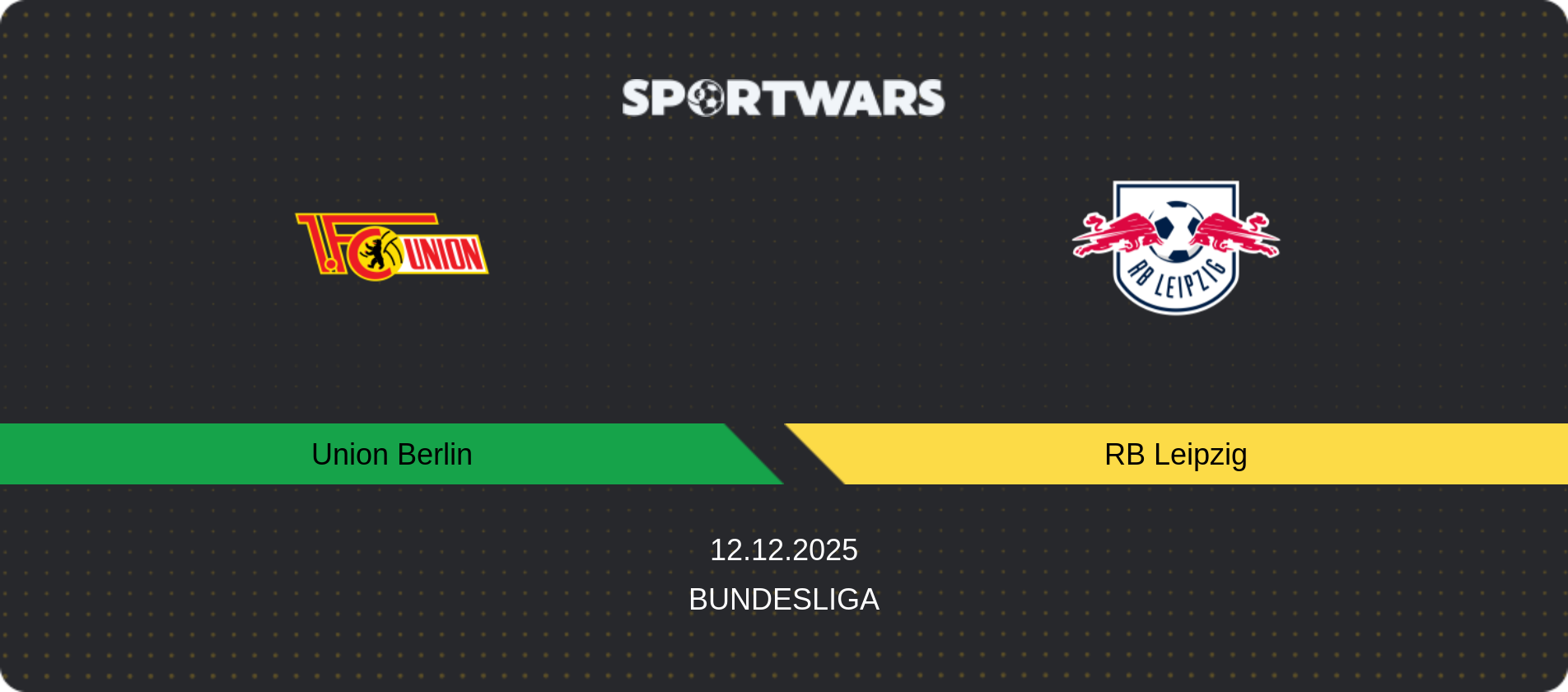 Match prediction Union Berlin — RB Leipzig, Bundesliga, 12.12.2025