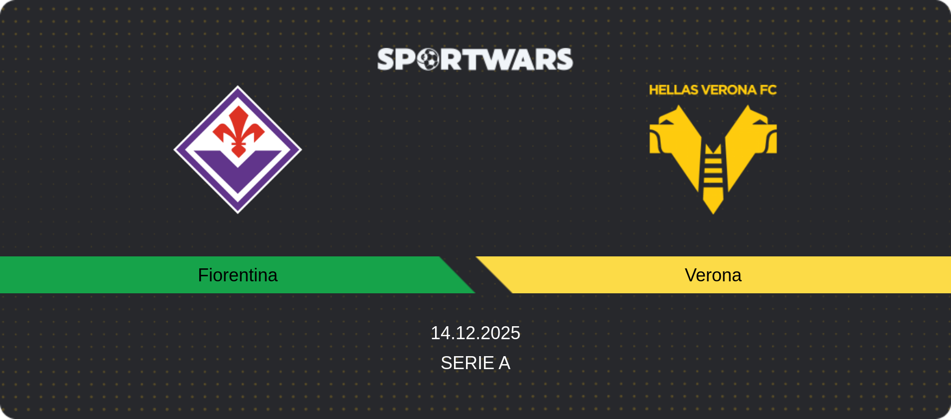 Match prediction Fiorentina — Verona, Serie A, 14.12.2025