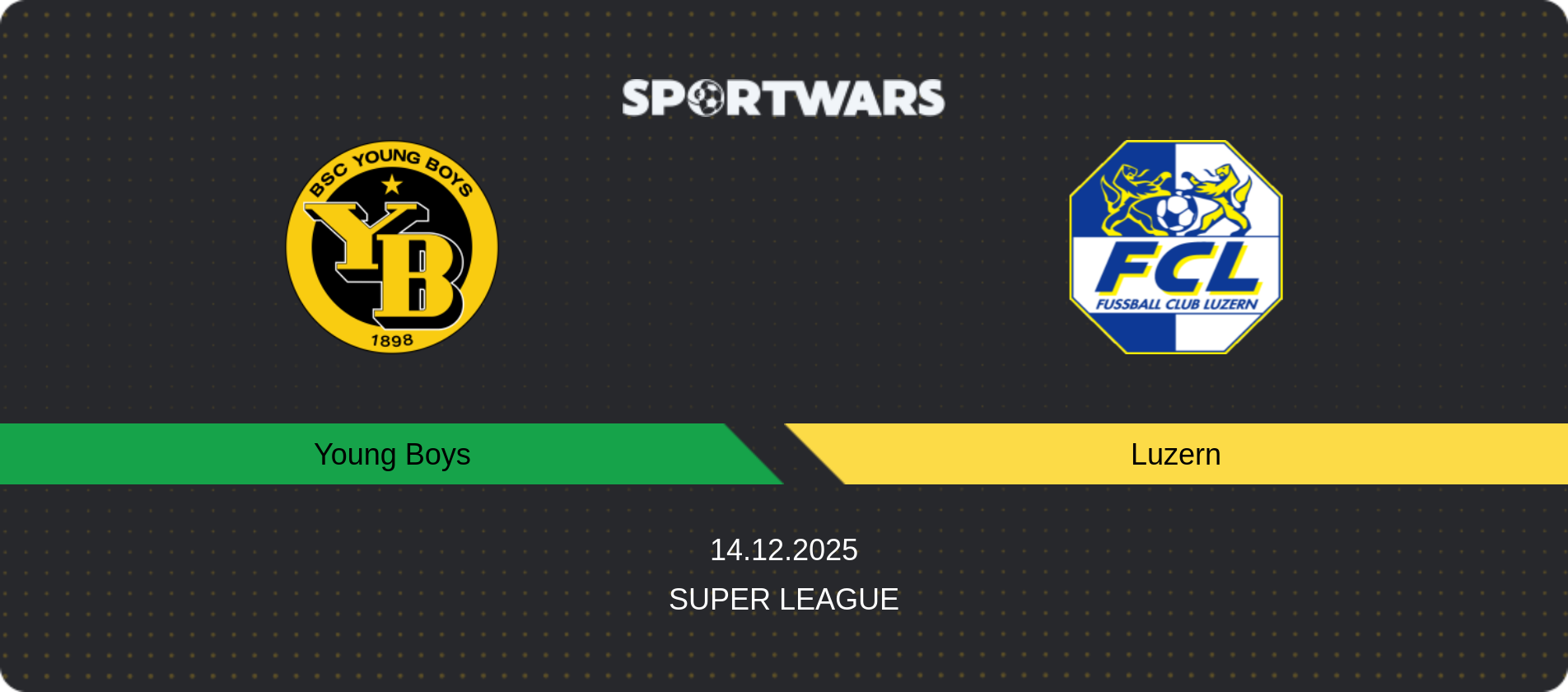 Match prediction Young Boys — Luzern, Super League, 14.12.2025