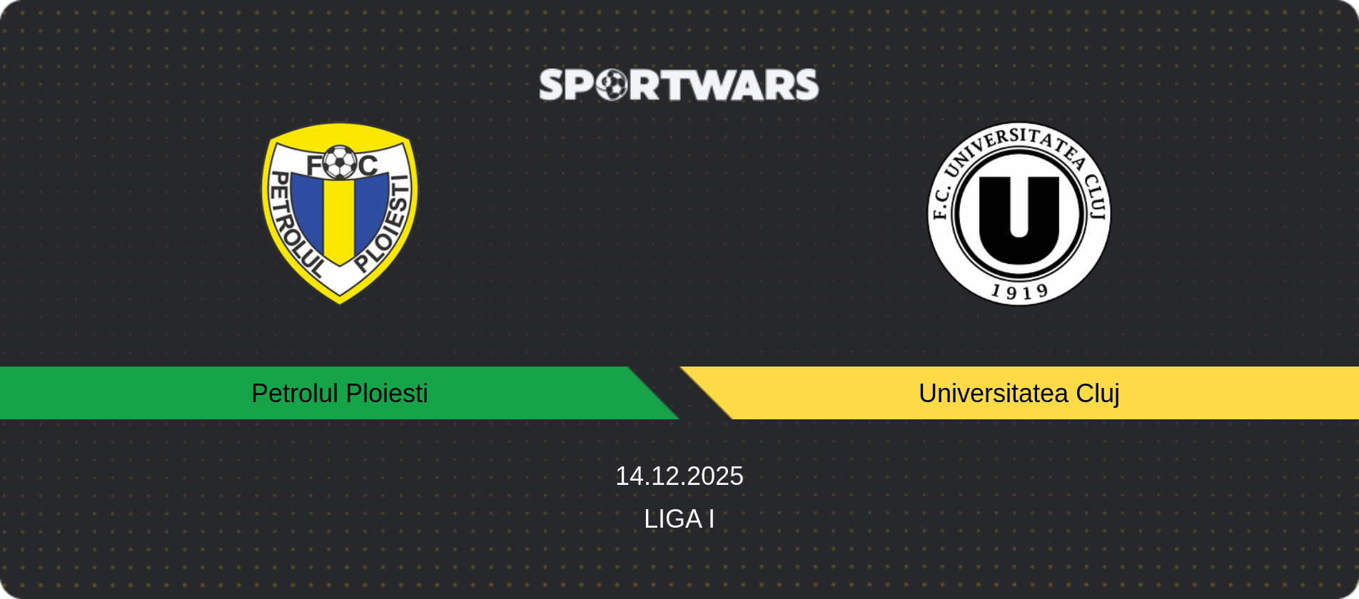 Match prediction Petrolul Ploiesti — Universitatea Cluj, Liga I, 14.12.2025