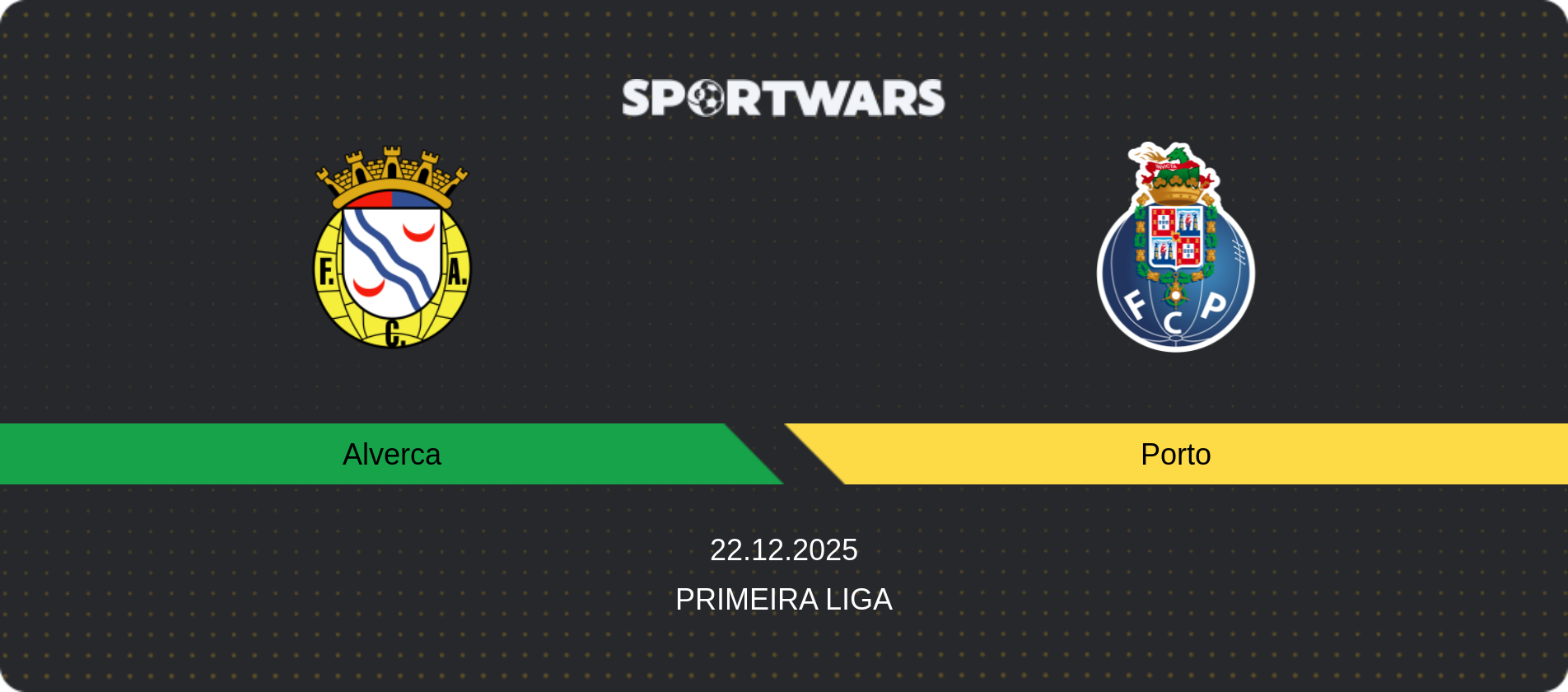 Match prediction Alverca — Porto, Primeira Liga, 22.12.2025