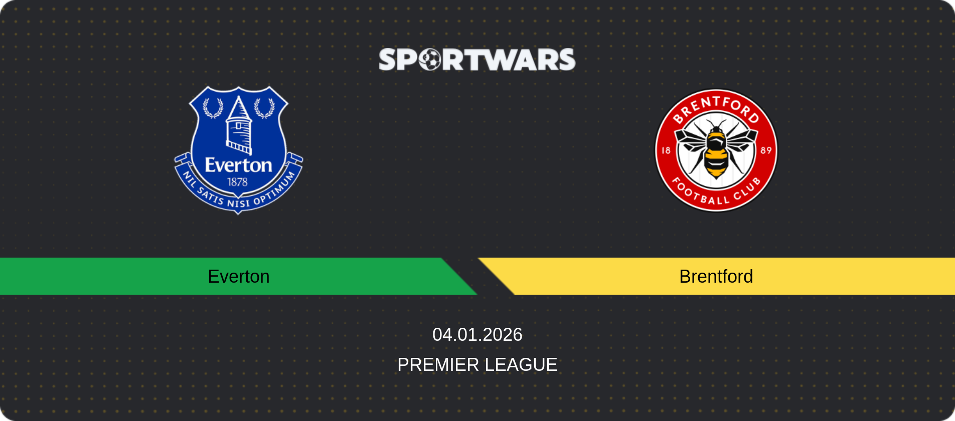 Match prediction Everton — Brentford, Premier League, 04.01.2026