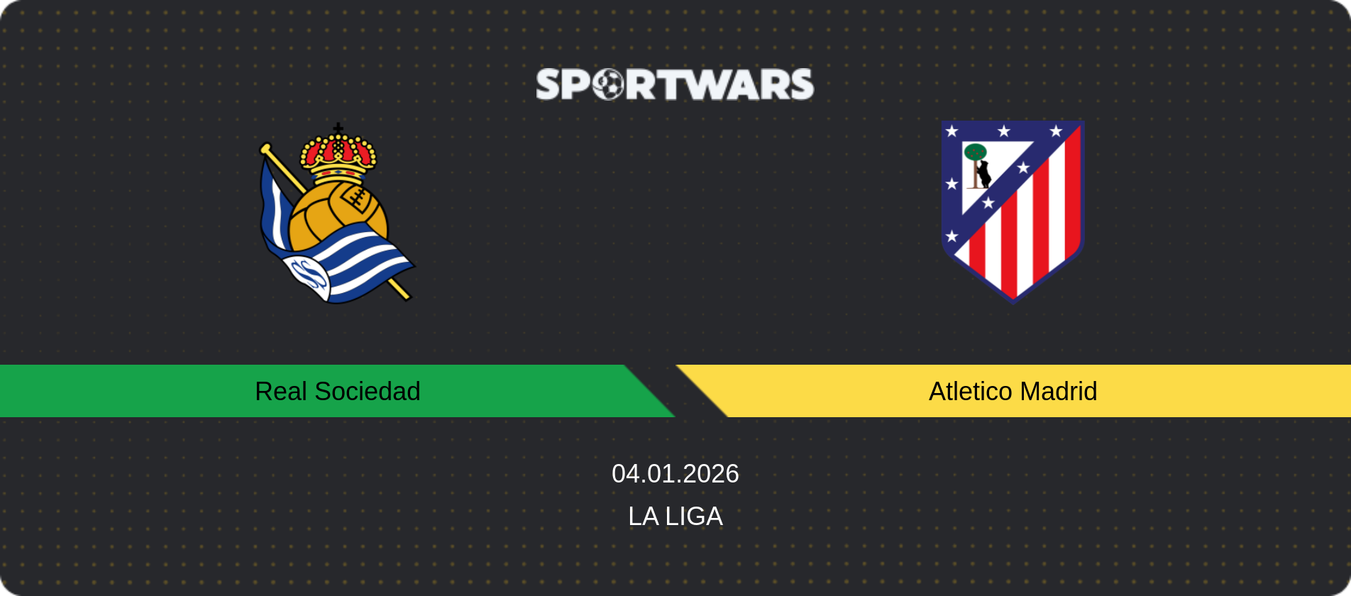 Match prediction Real Sociedad — Atletico Madrid, La Liga, 04.01.2026