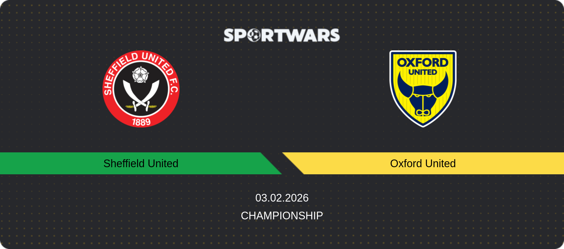 Match prediction Sheffield United — Oxford United, Championship, 03.02.2026