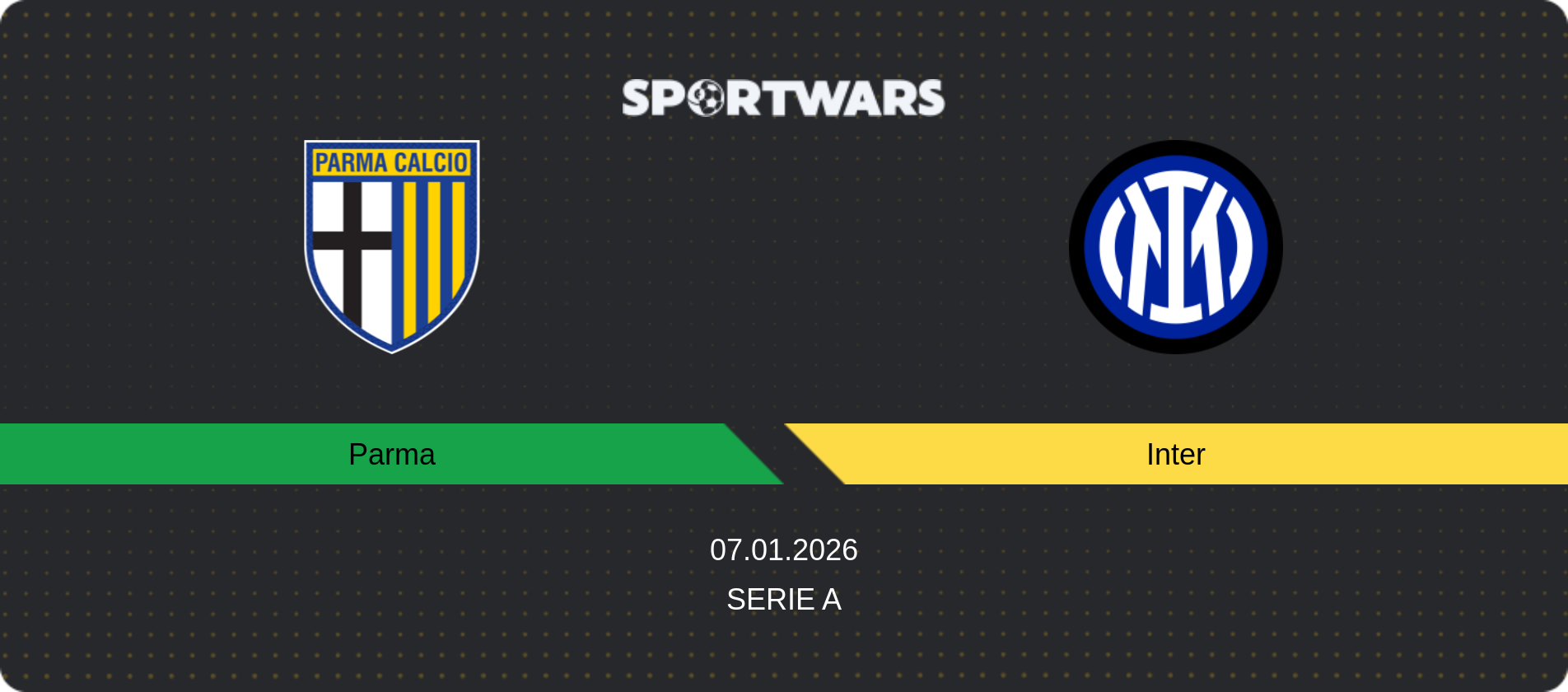 Match prediction Parma — Inter, Serie A, 07.01.2026