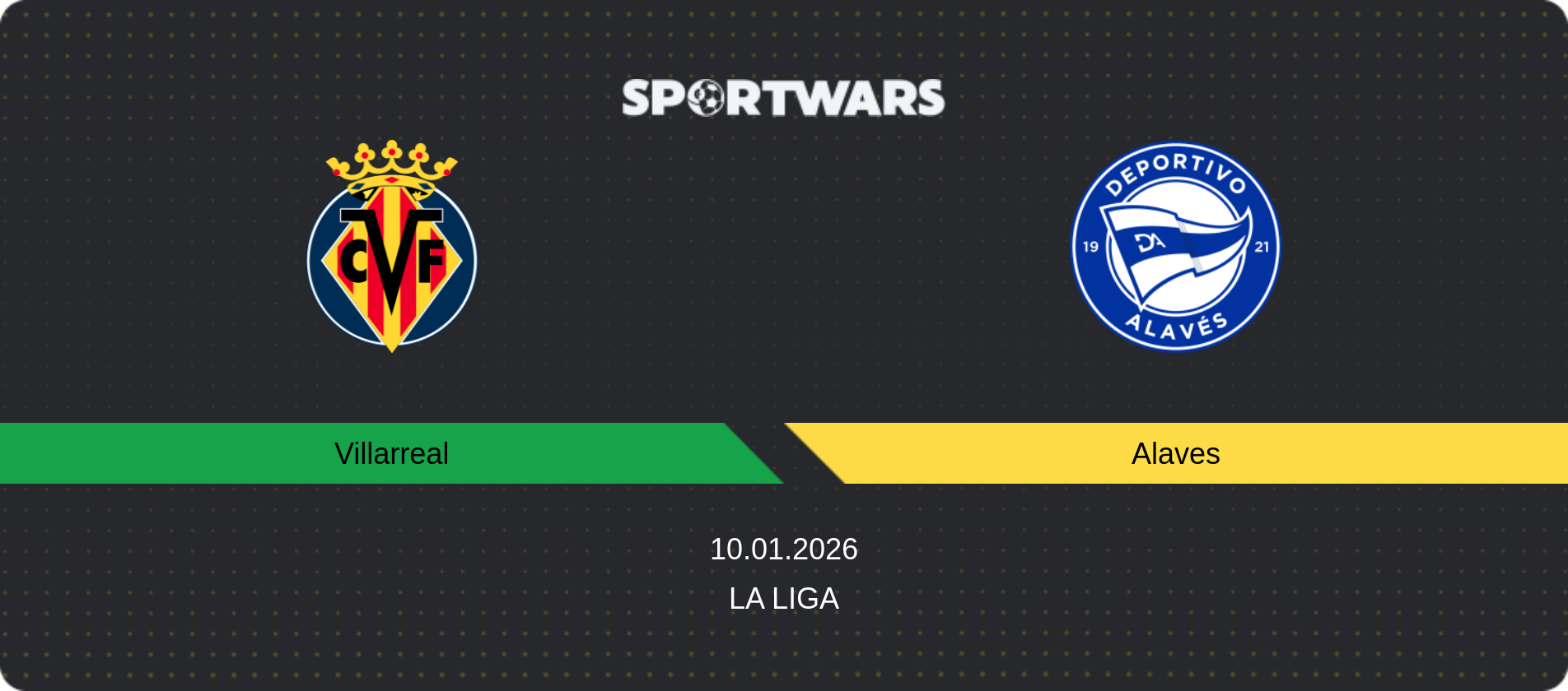 Match prediction Villarreal — Alaves, La Liga, 10.01.2026
