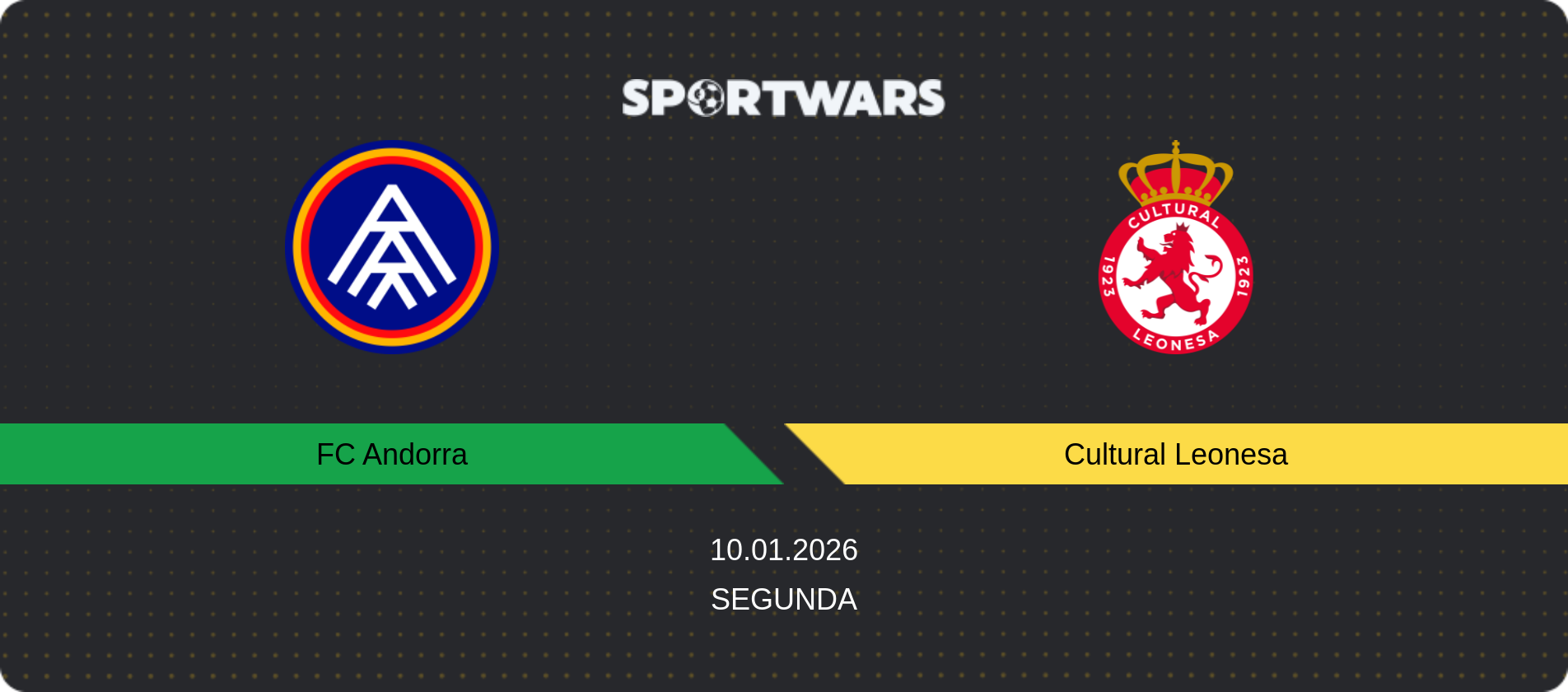 Match prediction FC Andorra — Cultural Leonesa, Segunda, 10.01.2026