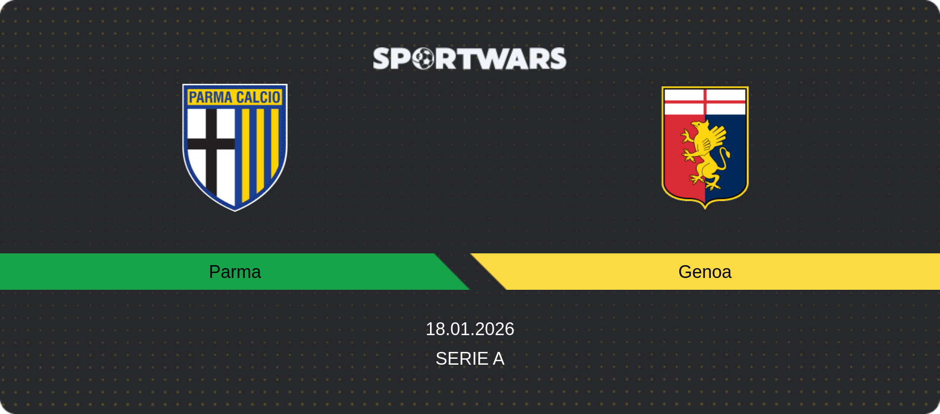 Match prediction Parma — Genoa, Serie A, 18.01.2026