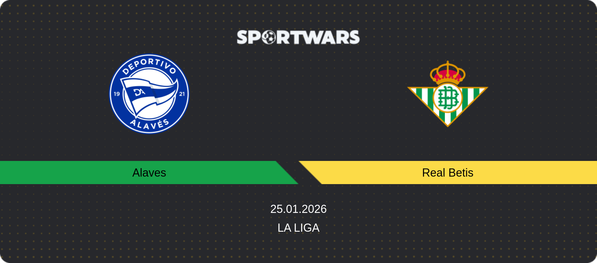 Match prediction Alaves — Real Betis, La Liga, 25.01.2026