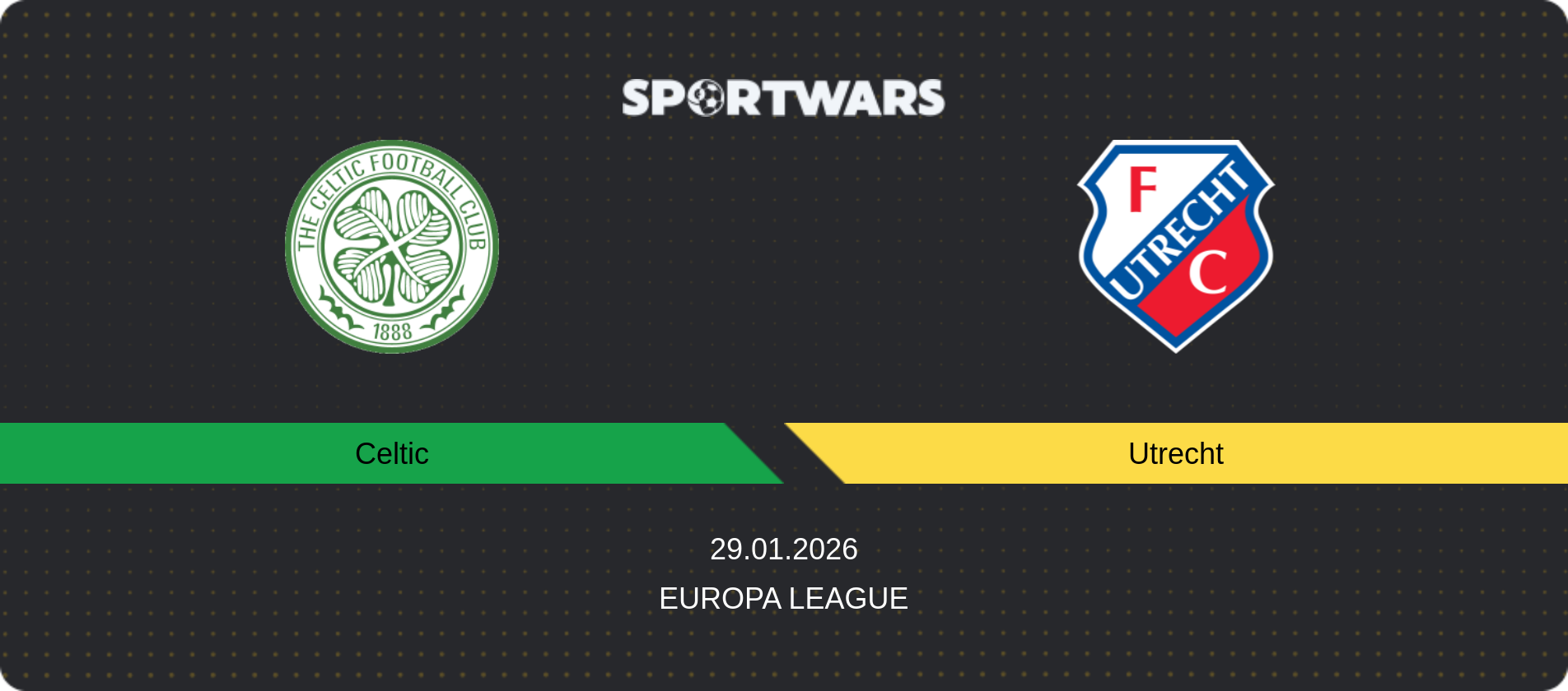 Match prediction Celtic — Utrecht, Europa League, 29.01.2026
