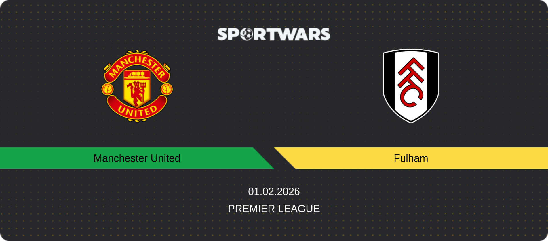 Match prediction Manchester United — Fulham, Premier League, 01.02.2026