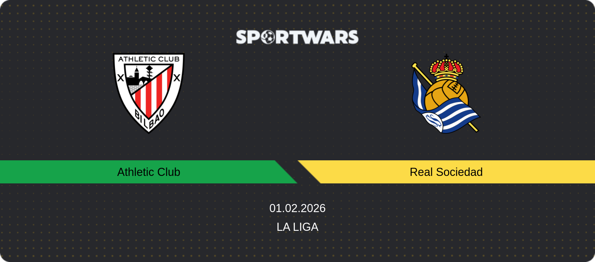 Match prediction Athletic Club — Real Sociedad, La Liga, 01.02.2026