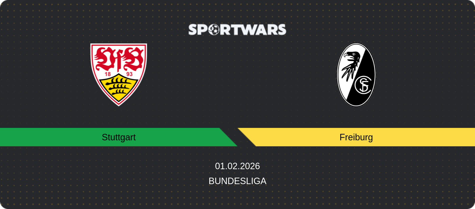 Match prediction Stuttgart — Freiburg, Bundesliga, 01.02.2026