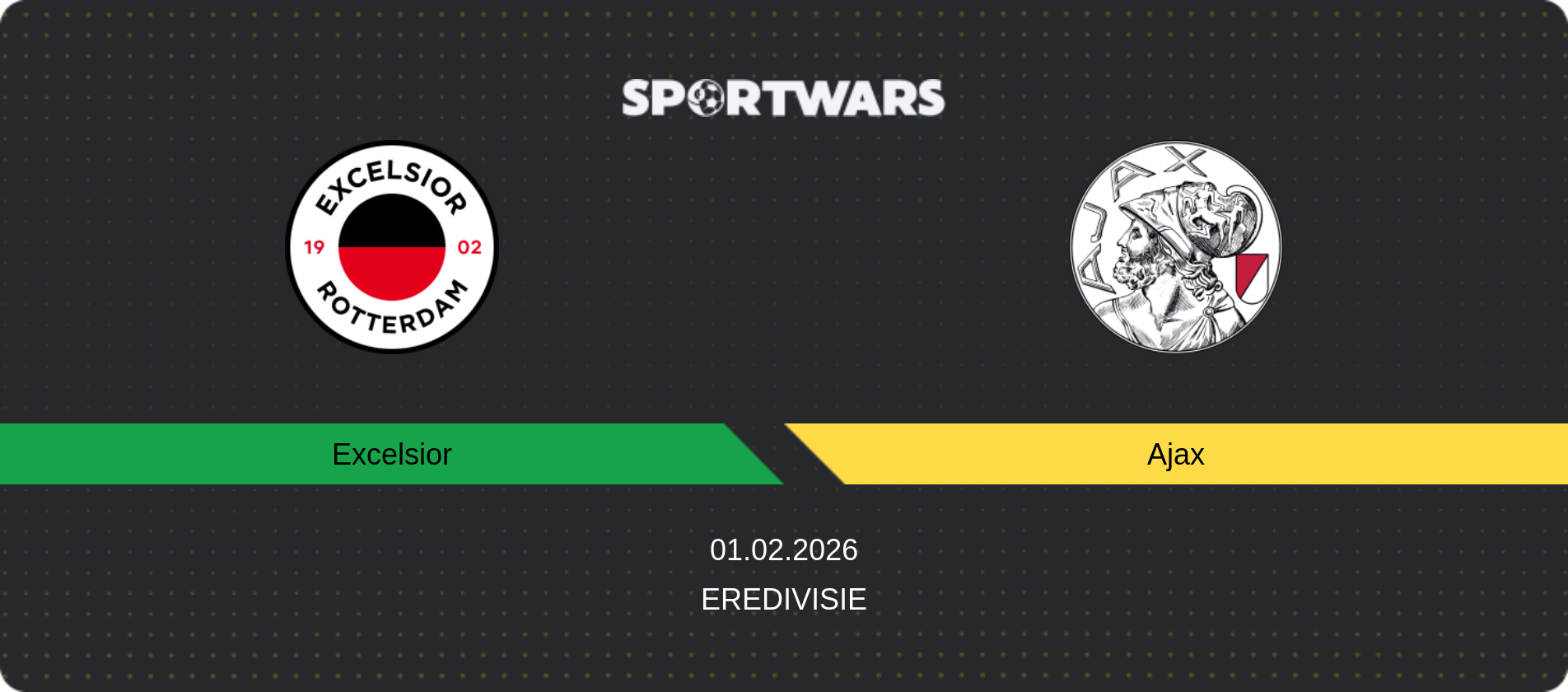 Match prediction Excelsior — Ajax, Eredivisie, 01.02.2026