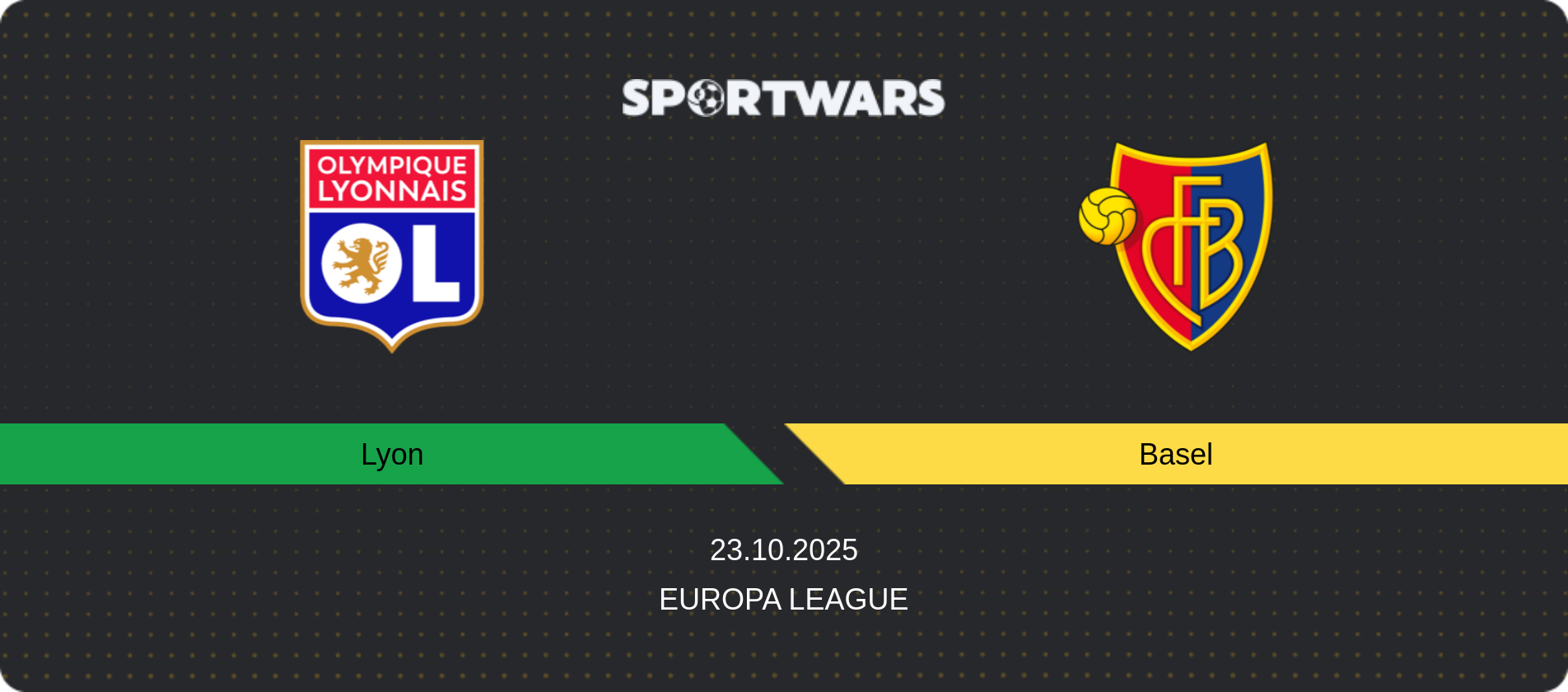 Match prediction Lyon — Basel, Europa League, 23.10.2025