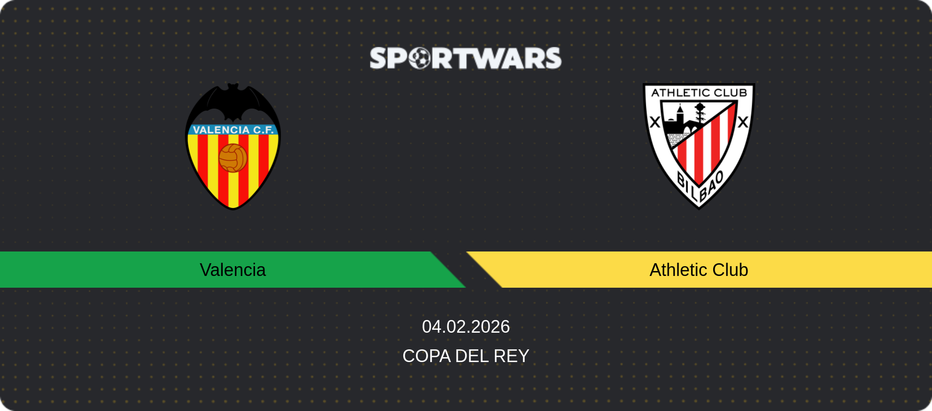 Match prediction Valencia — Athletic Club, Copa del Rey, 04.02.2026