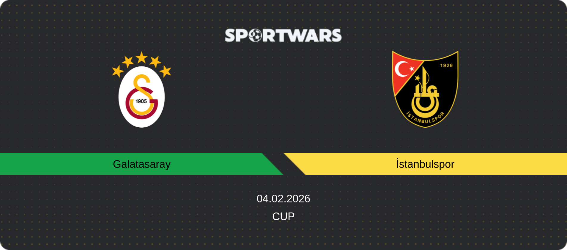 Match prediction Galatasaray — İstanbulspor, Cup, 04.02.2026