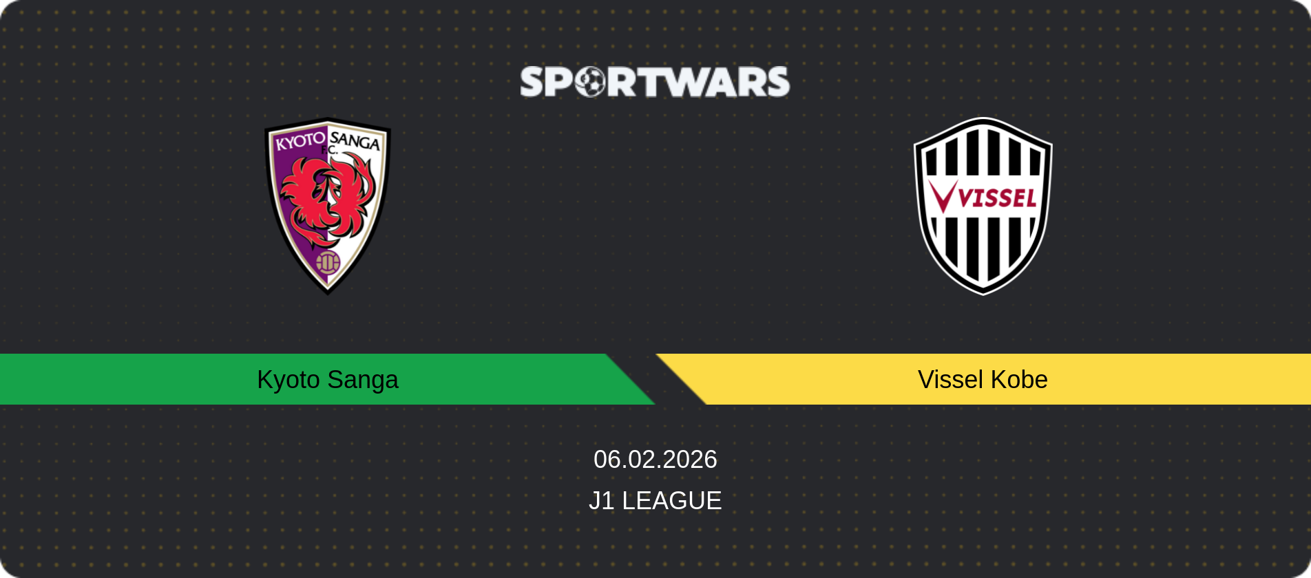 Match prediction Kyoto Sanga — Vissel Kobe, J1 League, 06.02.2026