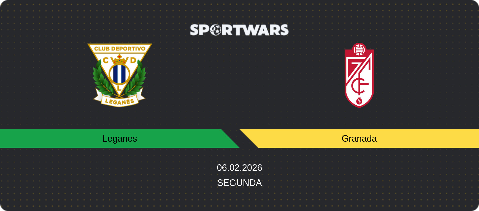 Match prediction Leganes — Granada, Segunda, 06.02.2026