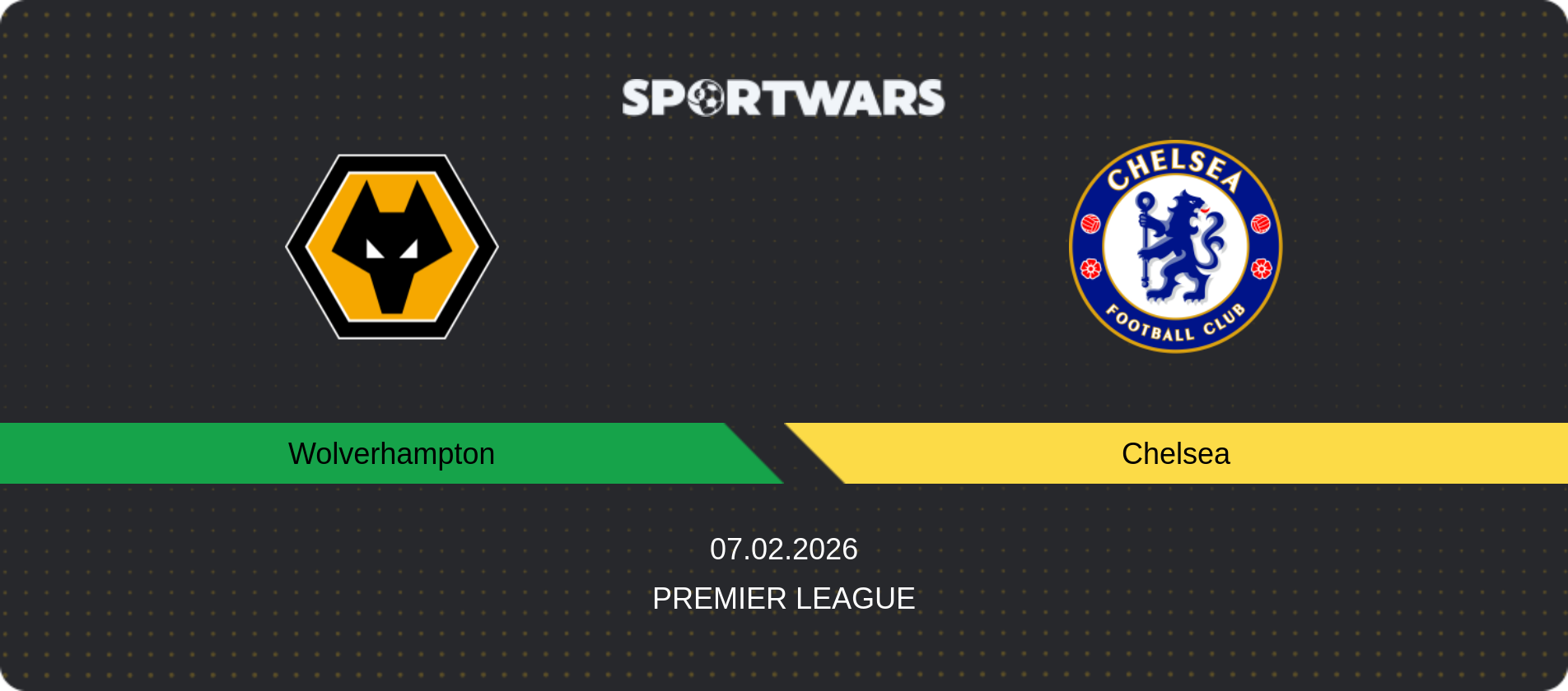 Match prediction Wolverhampton — Chelsea, Premier League, 07.02.2026