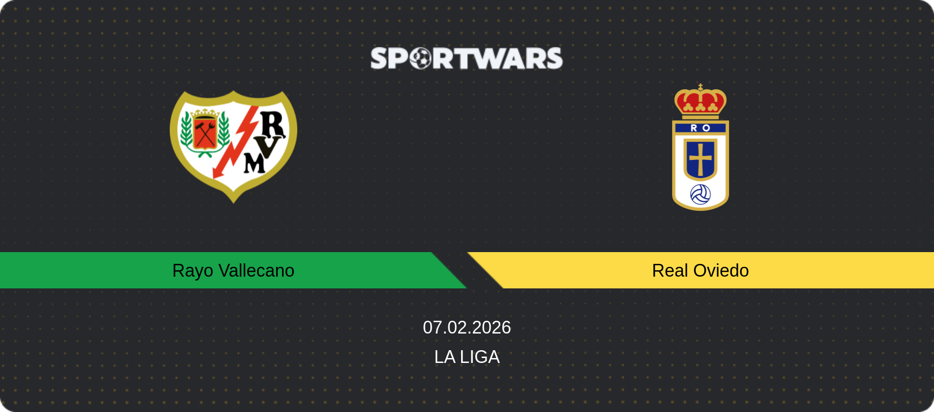 Match prediction Rayo Vallecano — Real Oviedo, La Liga, 07.02.2026