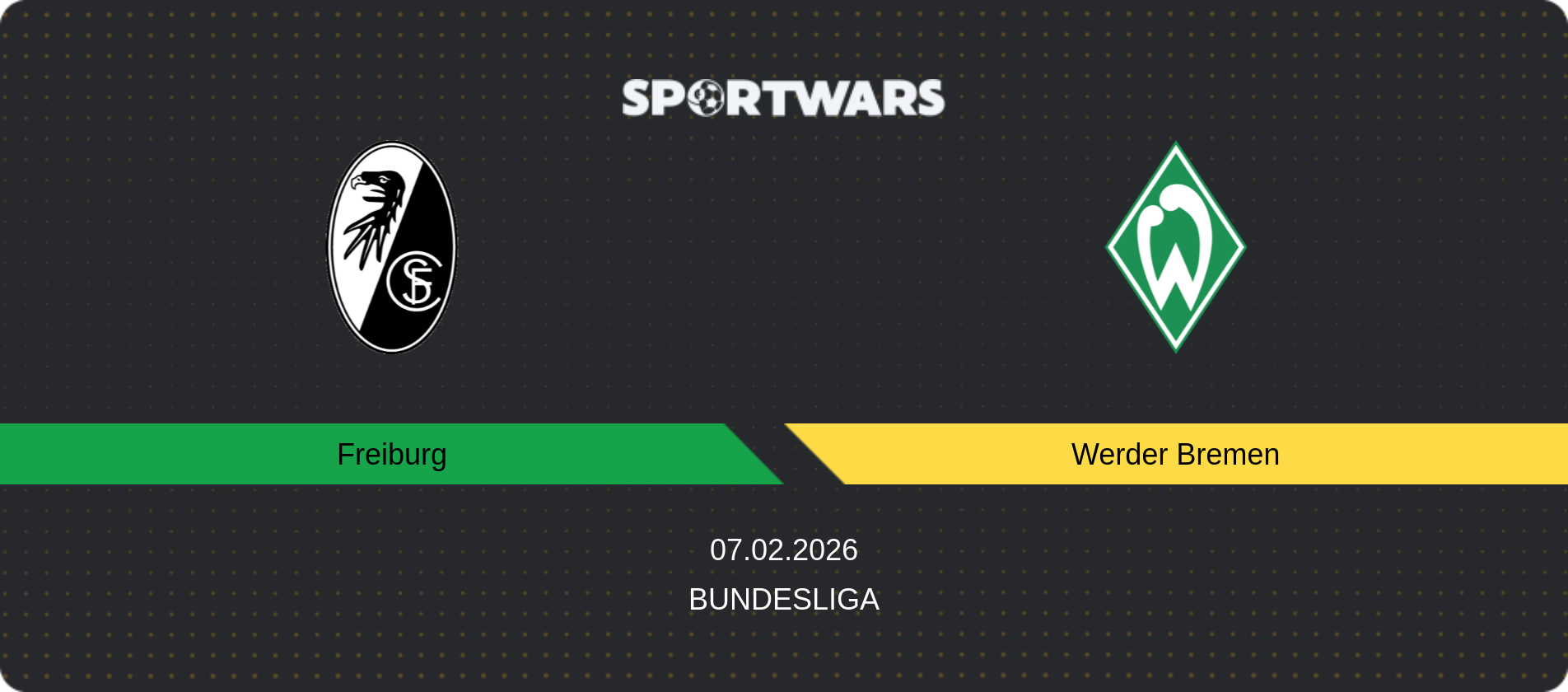 Match prediction Freiburg — Werder Bremen, Bundesliga, 07.02.2026