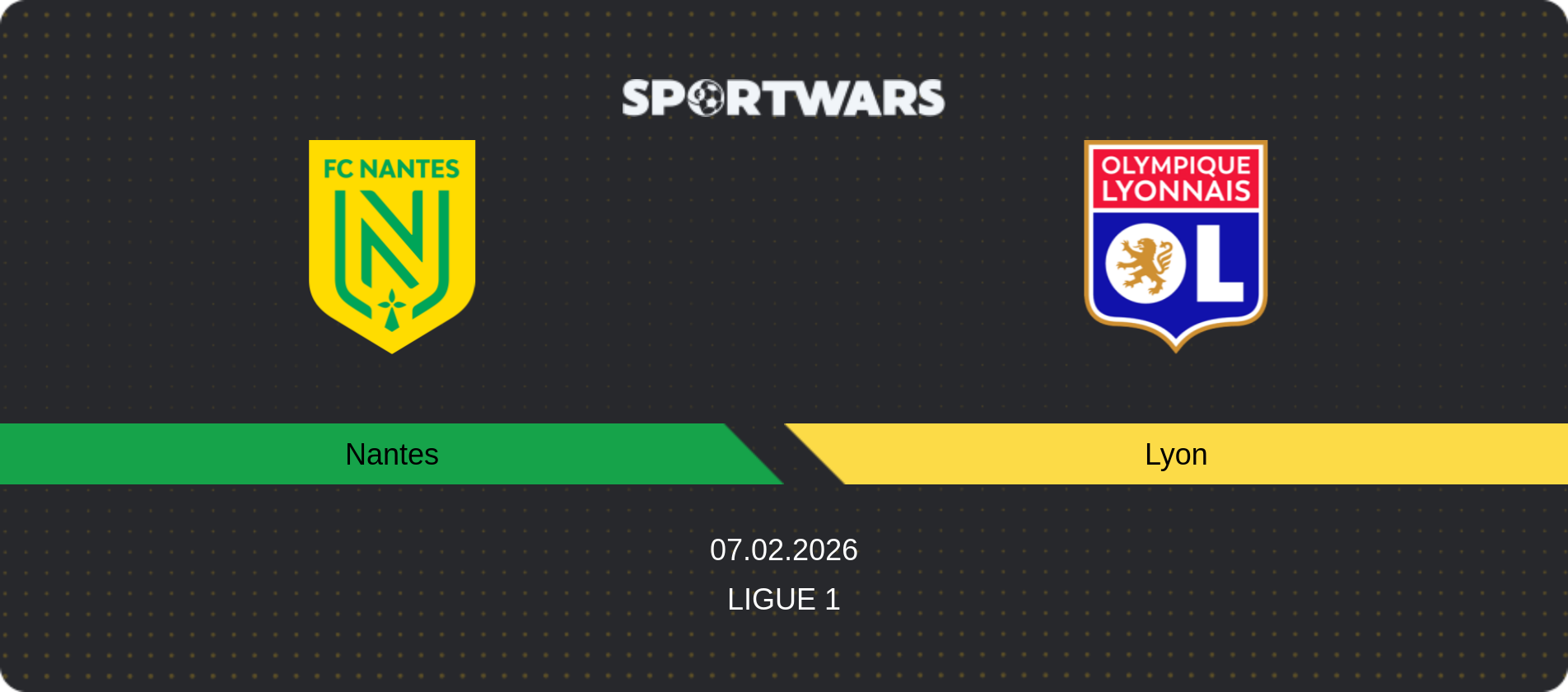 Match prediction Nantes — Lyon, Ligue 1, 07.02.2026