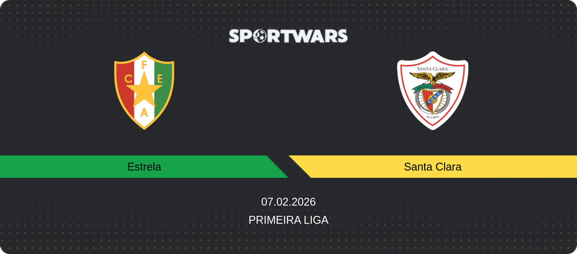 Match prediction Estrela — Santa Clara, Primeira Liga, 07.02.2026
