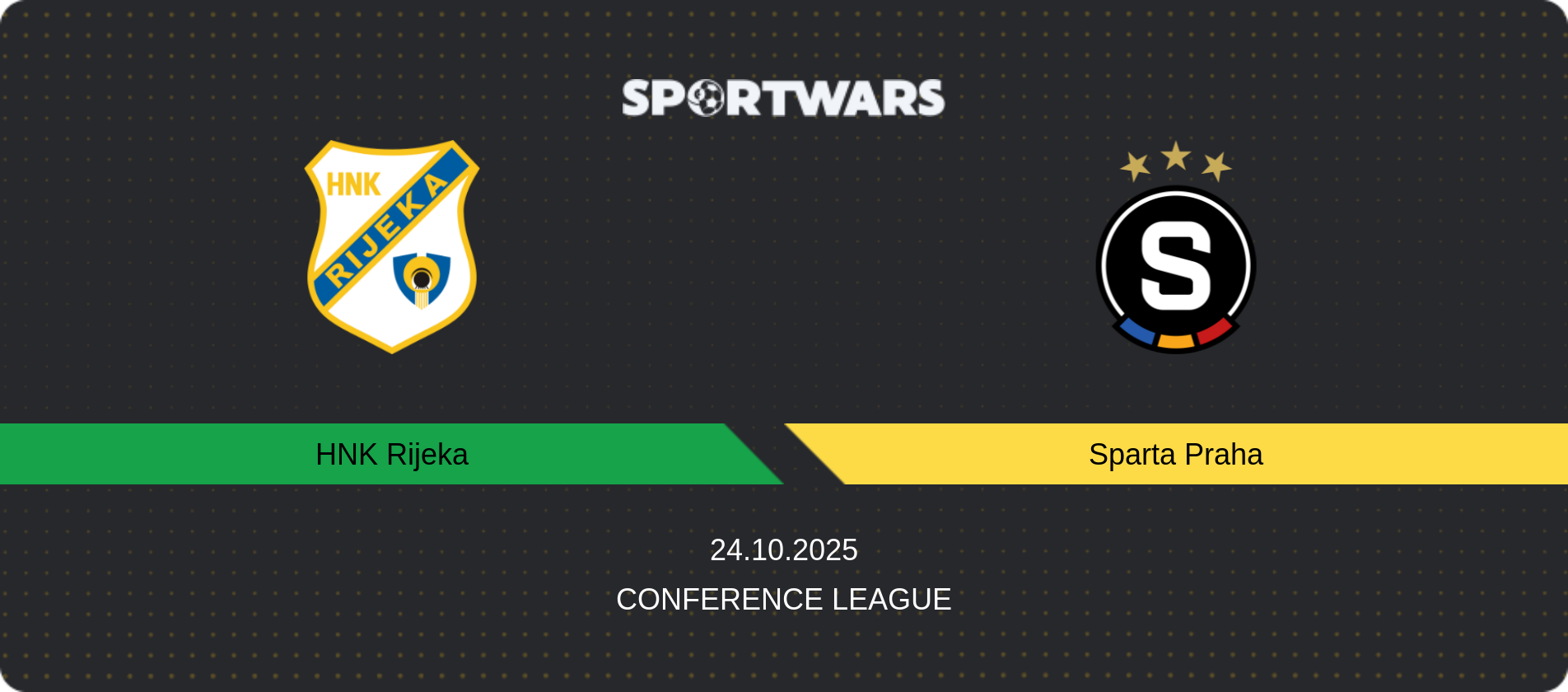 Match prediction HNK Rijeka — Sparta Praha, Conference League, 24.10.2025