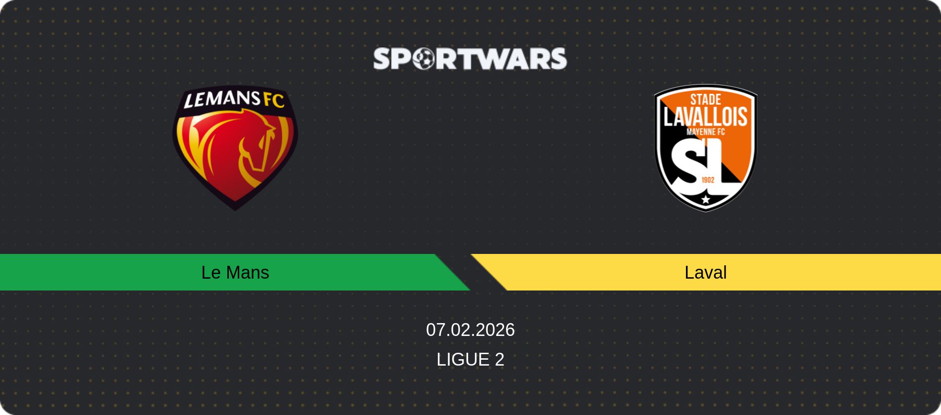Match prediction Le Mans — Laval, Ligue 2, 07.02.2026